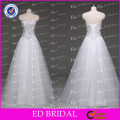 ED Bridal Made to Order A-line Sweetheart Crystal Beaded Low Back Cheap Wedding Dresses for Sale Bling Bling